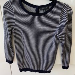 Gorgeous Ann Taylor blue and white sweater
